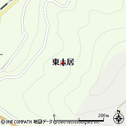 高知県長岡郡大豊町東土居周辺の地図