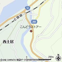 高知県長岡郡大豊町東土居841周辺の地図