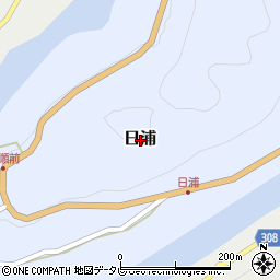 徳島県那賀郡那賀町日浦周辺の地図