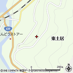 高知県長岡郡大豊町東土居261周辺の地図