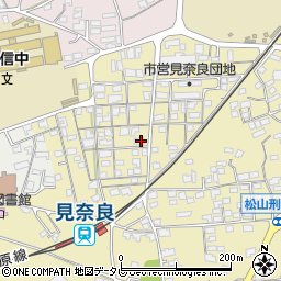 愛媛銀行見奈良支店 ＡＴＭ周辺の地図