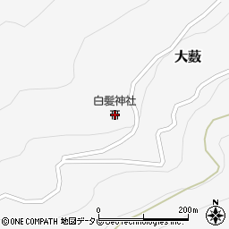 高知県土佐郡大川村大薮周辺の地図