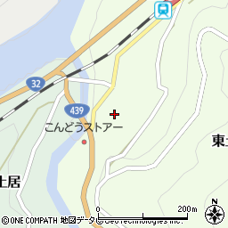 高知県長岡郡大豊町東土居345周辺の地図