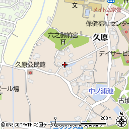 福岡県宗像市久原周辺の地図