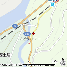 高知県長岡郡大豊町東土居348周辺の地図