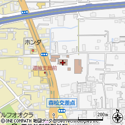 愛媛運輸支局周辺の地図