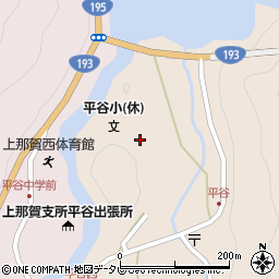 徳島県那賀郡那賀町平谷北浦周辺の地図