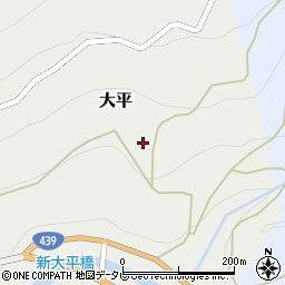 高知県長岡郡大豊町大平45周辺の地図