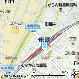 東郷駅前周辺の地図