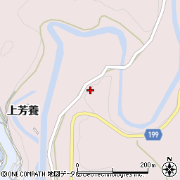 和歌山県田辺市上芳養92周辺の地図