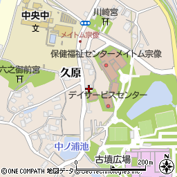 福岡県宗像市久原186-3周辺の地図
