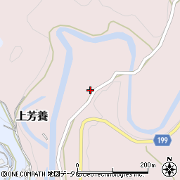 和歌山県田辺市上芳養71周辺の地図