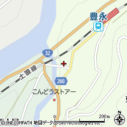 高知県長岡郡大豊町東土居227周辺の地図