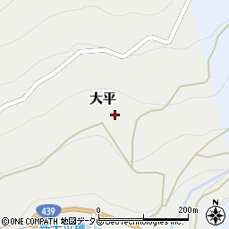 高知県長岡郡大豊町大平172周辺の地図