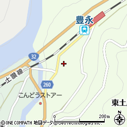 高知県長岡郡大豊町東土居215-5周辺の地図