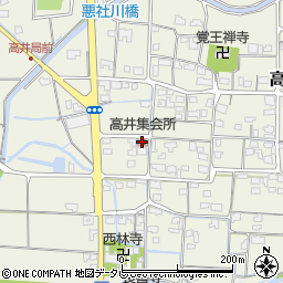 松山市高井集会所周辺の地図