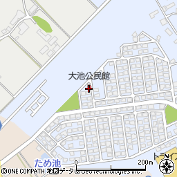大池公民館周辺の地図
