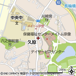 福岡県宗像市久原188周辺の地図