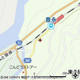 高知銀行豊永支店 ＡＴＭ周辺の地図
