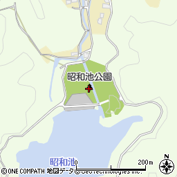 昭和池公園周辺の地図
