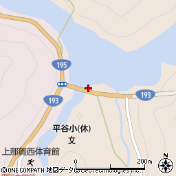徳島県那賀郡那賀町平谷寺ノ本周辺の地図