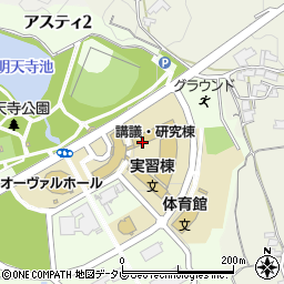 日本赤十字九州国際看護大学周辺の地図