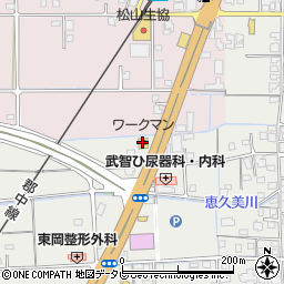 ワークマン伊予松前店周辺の地図