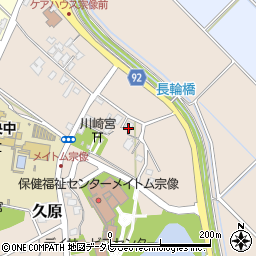 福岡県宗像市久原224周辺の地図