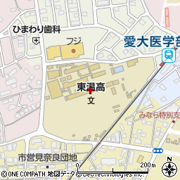 愛媛県立東温高等学校周辺の地図