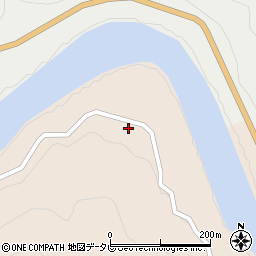 徳島県那賀町（那賀郡）横石（川浦）周辺の地図