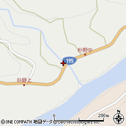徳島県那賀町（那賀郡）朴野（西ノ谷）周辺の地図