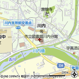 川内公民館周辺の地図