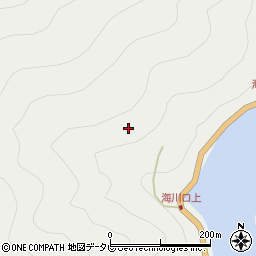 徳島県那賀町（那賀郡）木頭助（海川口中カ）周辺の地図