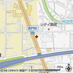 ローソン松山井門店周辺の地図