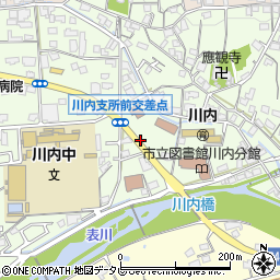 川内役場前周辺の地図