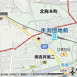 伊予銀行いよぎんＳＭＡＲＴｐｌｕｓ牛渕 ＡＴＭ周辺の地図