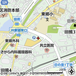 パンジークリーニング東郷店周辺の地図