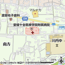 愛媛十全医療学院附属病院（積善会）周辺の地図