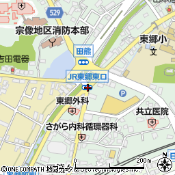 ＪＲ東郷東口周辺の地図
