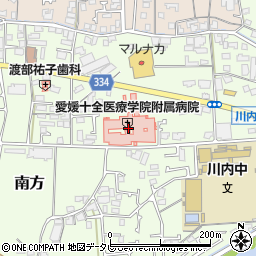 愛媛十全医療学院附属病院周辺の地図