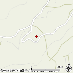 高知県長岡郡大豊町西峯214周辺の地図