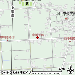 中川原西周辺の地図