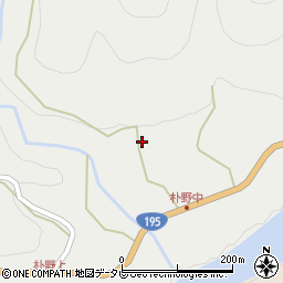 徳島県那賀郡那賀町朴野西曽根周辺の地図