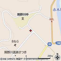和歌山県新宮市熊野川町日足656周辺の地図