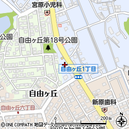福岡県宗像市田久周辺の地図
