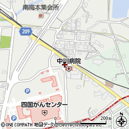 中川病院周辺の地図