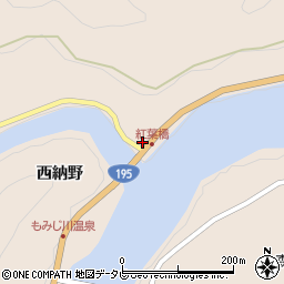 徳島県那賀町（那賀郡）大久保（請坪）周辺の地図