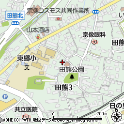アメニティ田熊周辺の地図