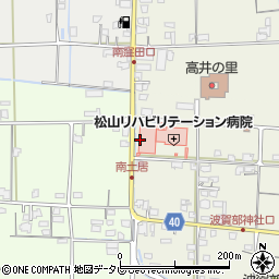 松山リハビリテーション病院周辺の地図