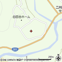 和歌山県田辺市中辺路町川合1894周辺の地図